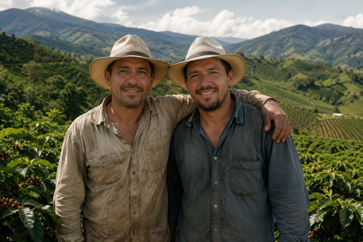 Hermanos Cielo, caficultores de la Finca Alto del Cielo en Antioquia
