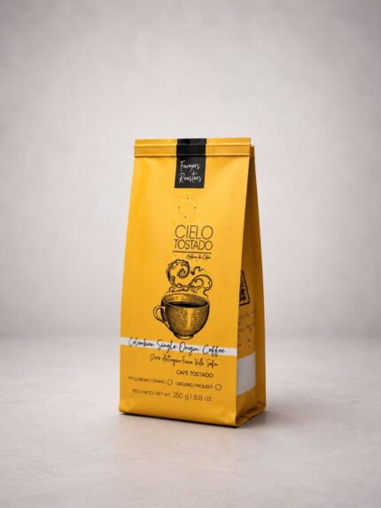 Empaque de Café Cielo Tostado, café de origen de Antioquia