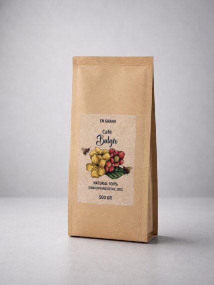 Empaque de Café Balgir, café de origen de Antioquia